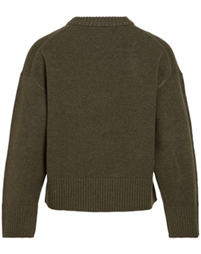 Vila - VISia O-Neck Knit Pullover - Forest Night